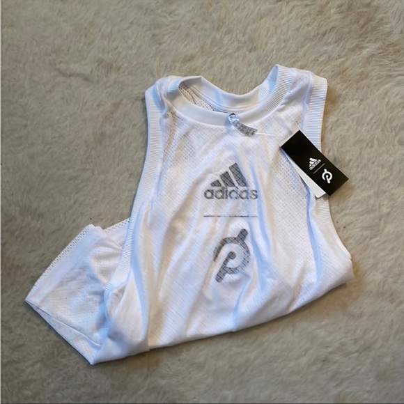 Adidas x Peloton workout jersey tank top Ladies XL exercise NYC - Picture 4 of 5